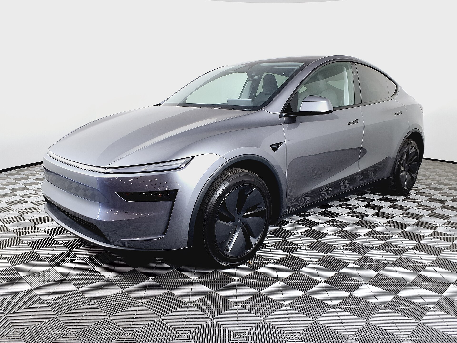 Model Y photographed in a studio